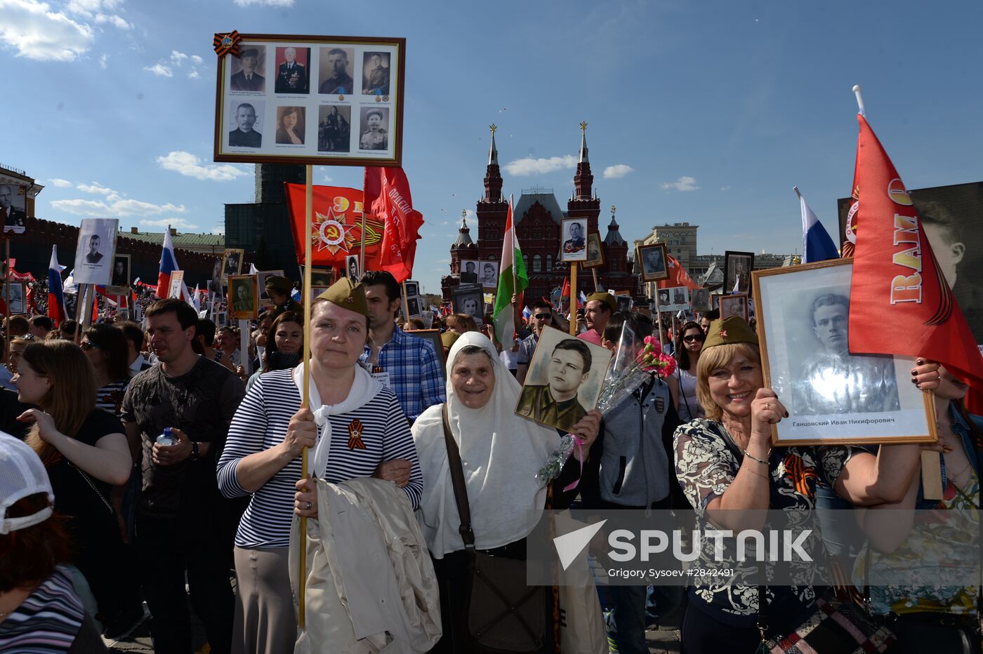 Immortal Regiment march in Moscow