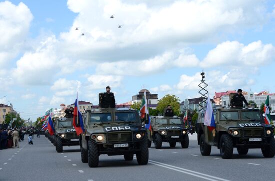 Victory Day Parade in Russian cities