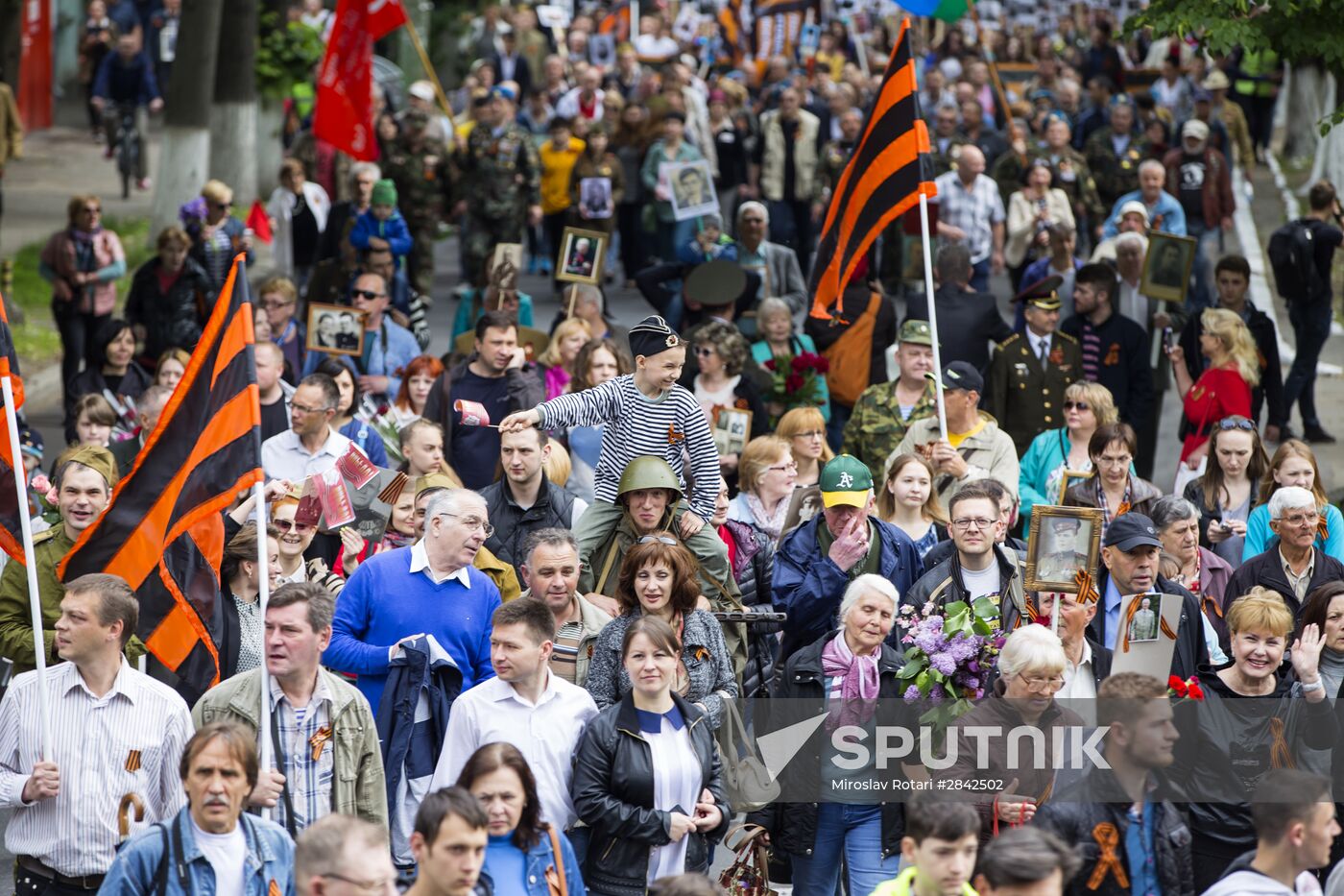 Immortal Regiment march in foreign countries