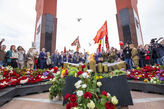 Immortal Regiment march in foreign countries