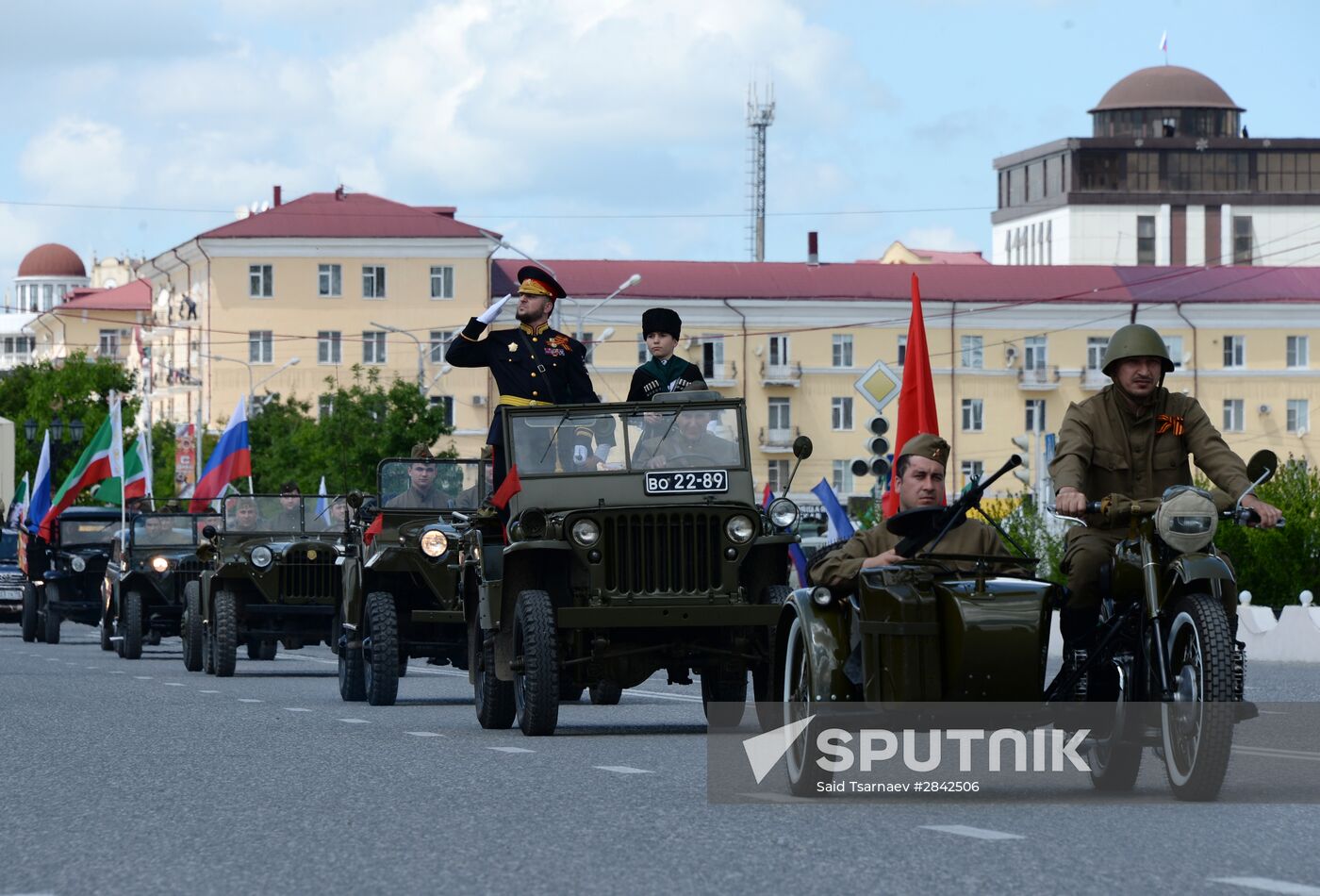 Victory Day Parade in Russian cities