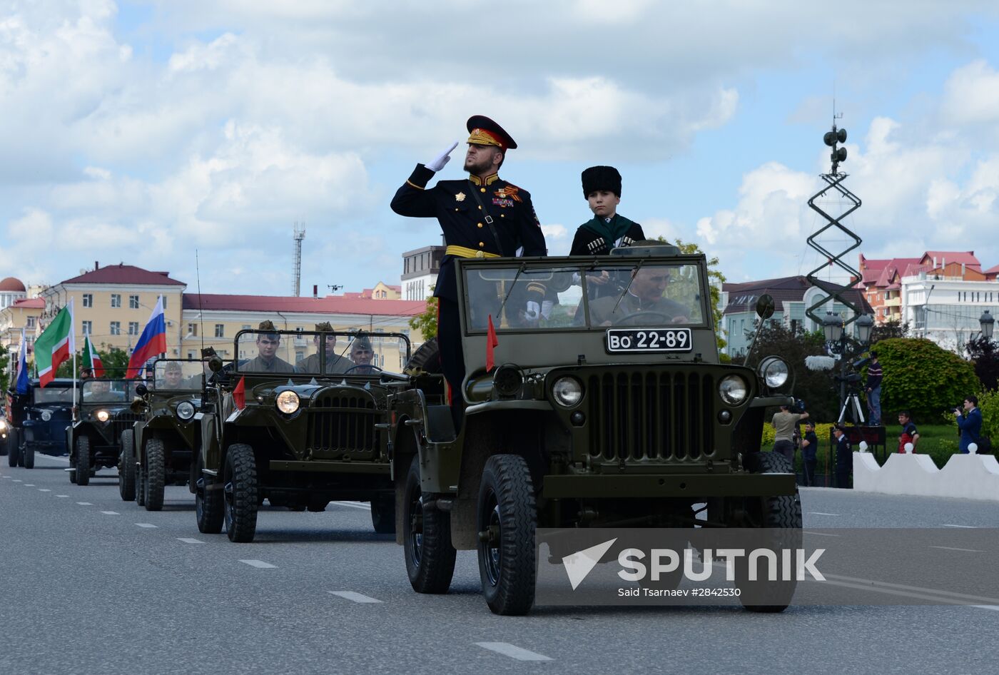 Victory Day Parade in Russian cities