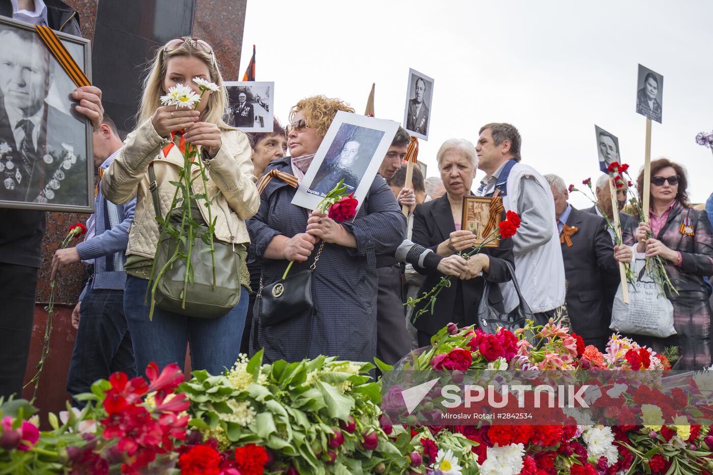 Immortal Regiment march in foreign countries