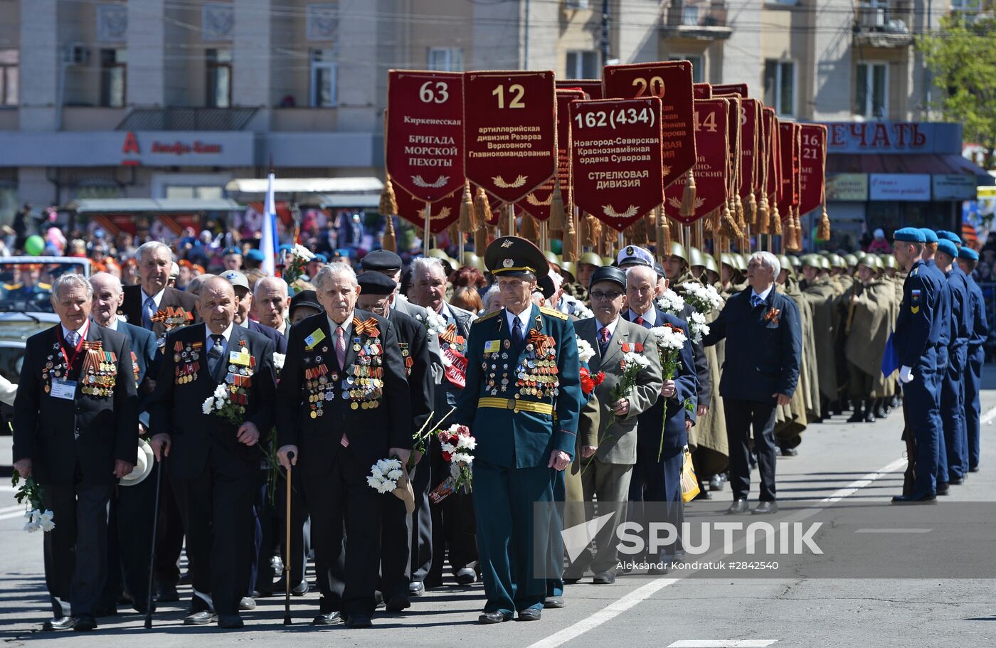 Victory Day Parade in Russian cities
