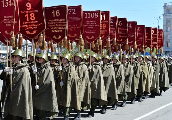 Victory Day Parade in Russian cities