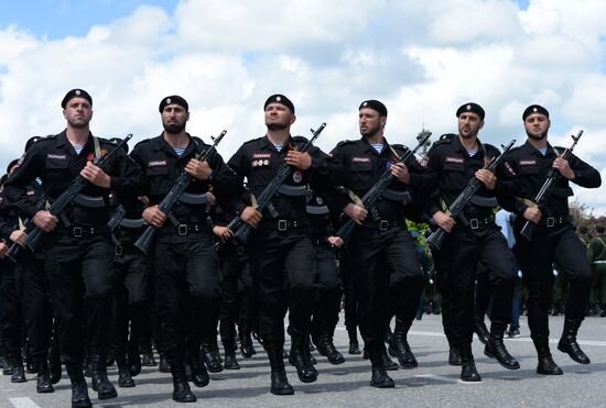 Victory Day Parade in Russian cities