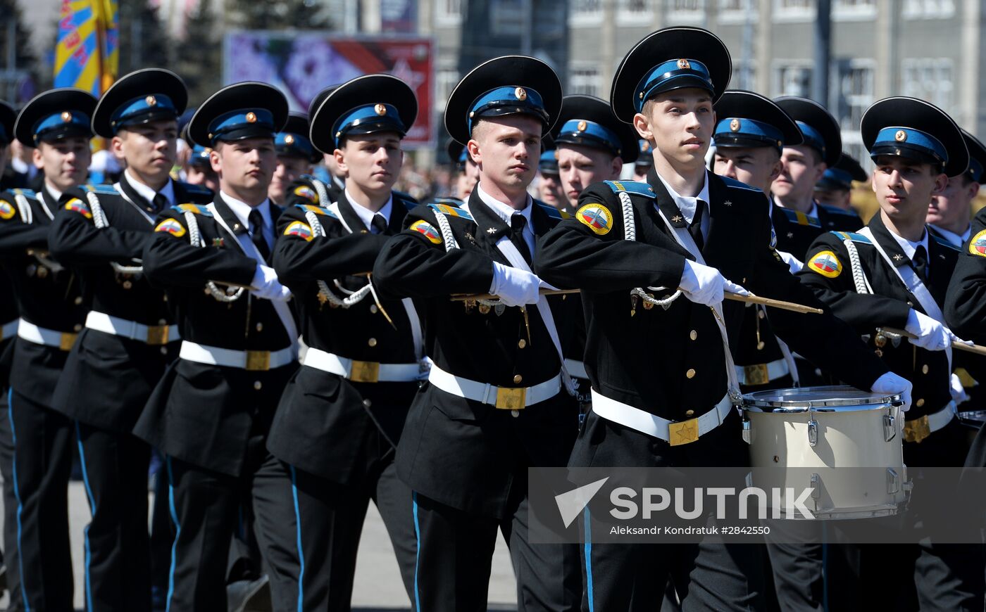 Victory Day Parade in Russian cities