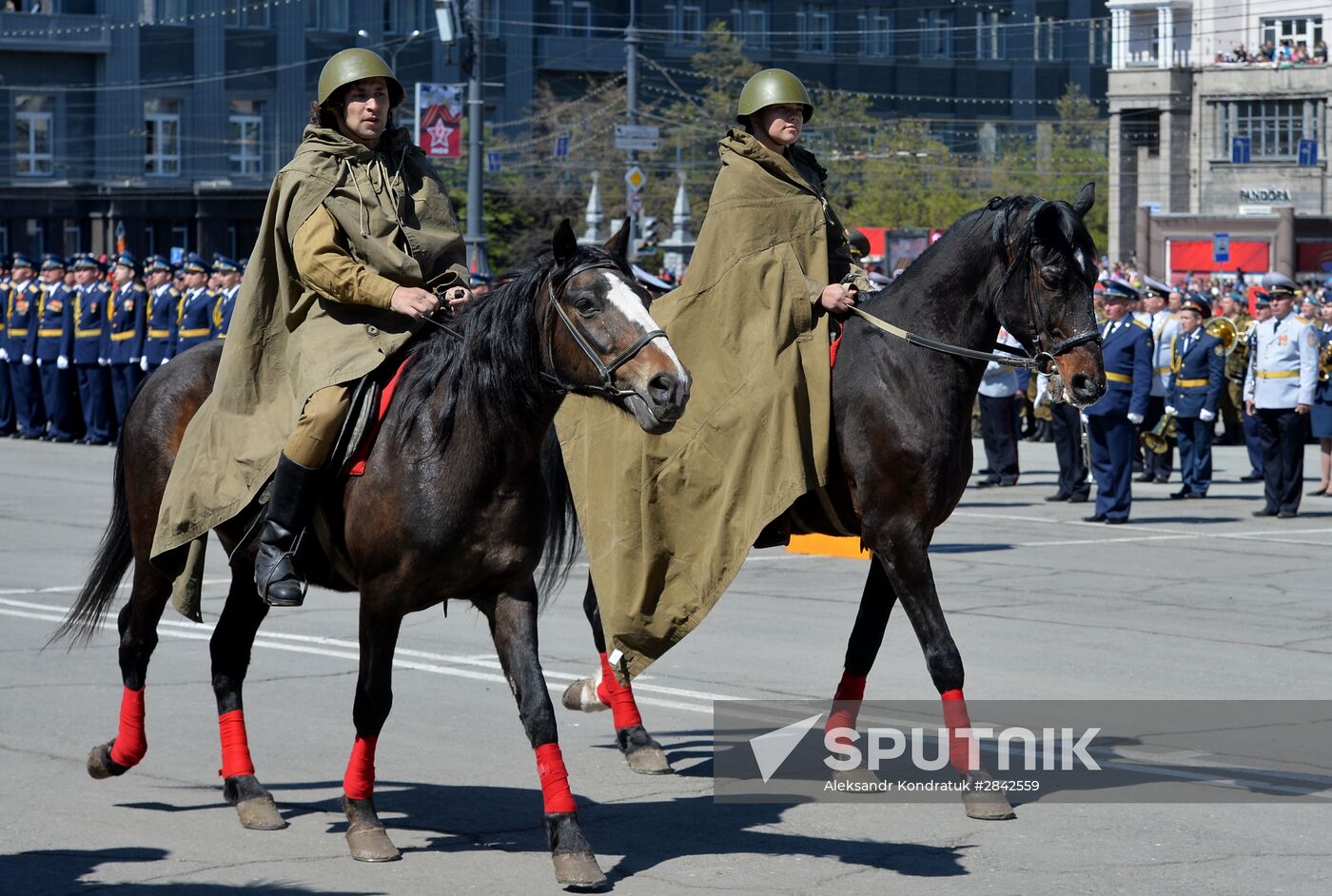 Victory Day Parade in Russian cities