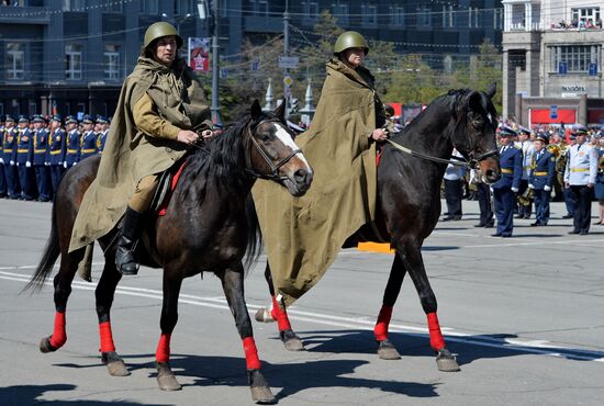 Victory Day Parade in Russian cities