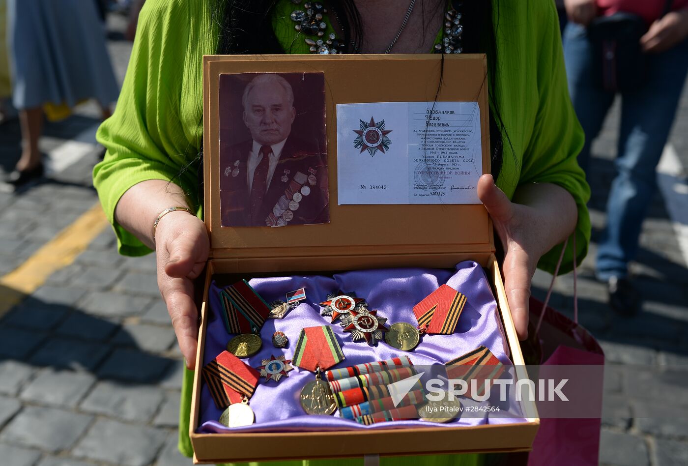 Immortal Regiment march in Moscow
