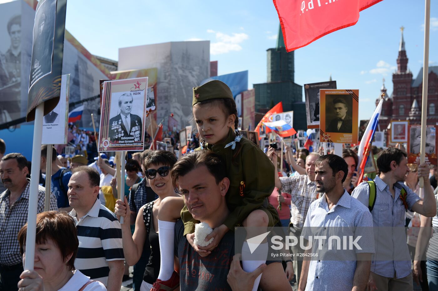 Immortal Regiment march in Moscow