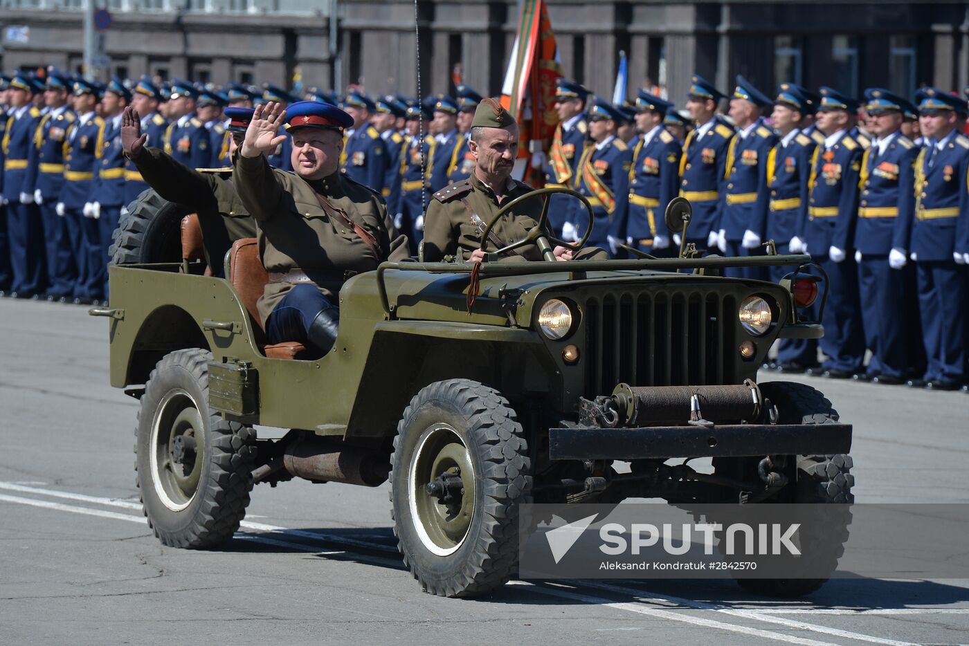 Victory Day Parade in Russian cities