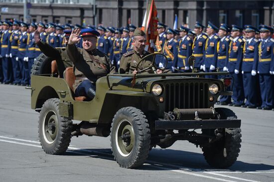 Victory Day Parade in Russian cities