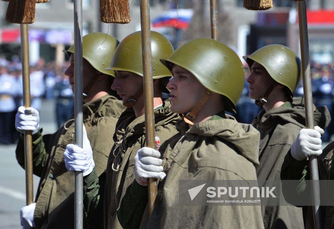 Victory Day Parade in Russian cities