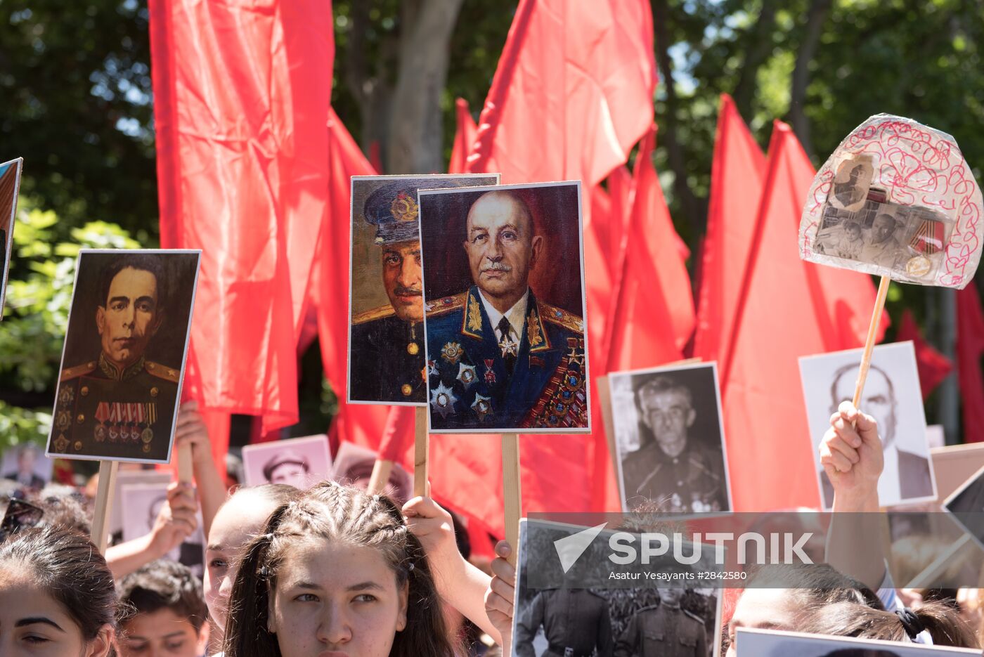 Immortal Regiment march in foreign countries