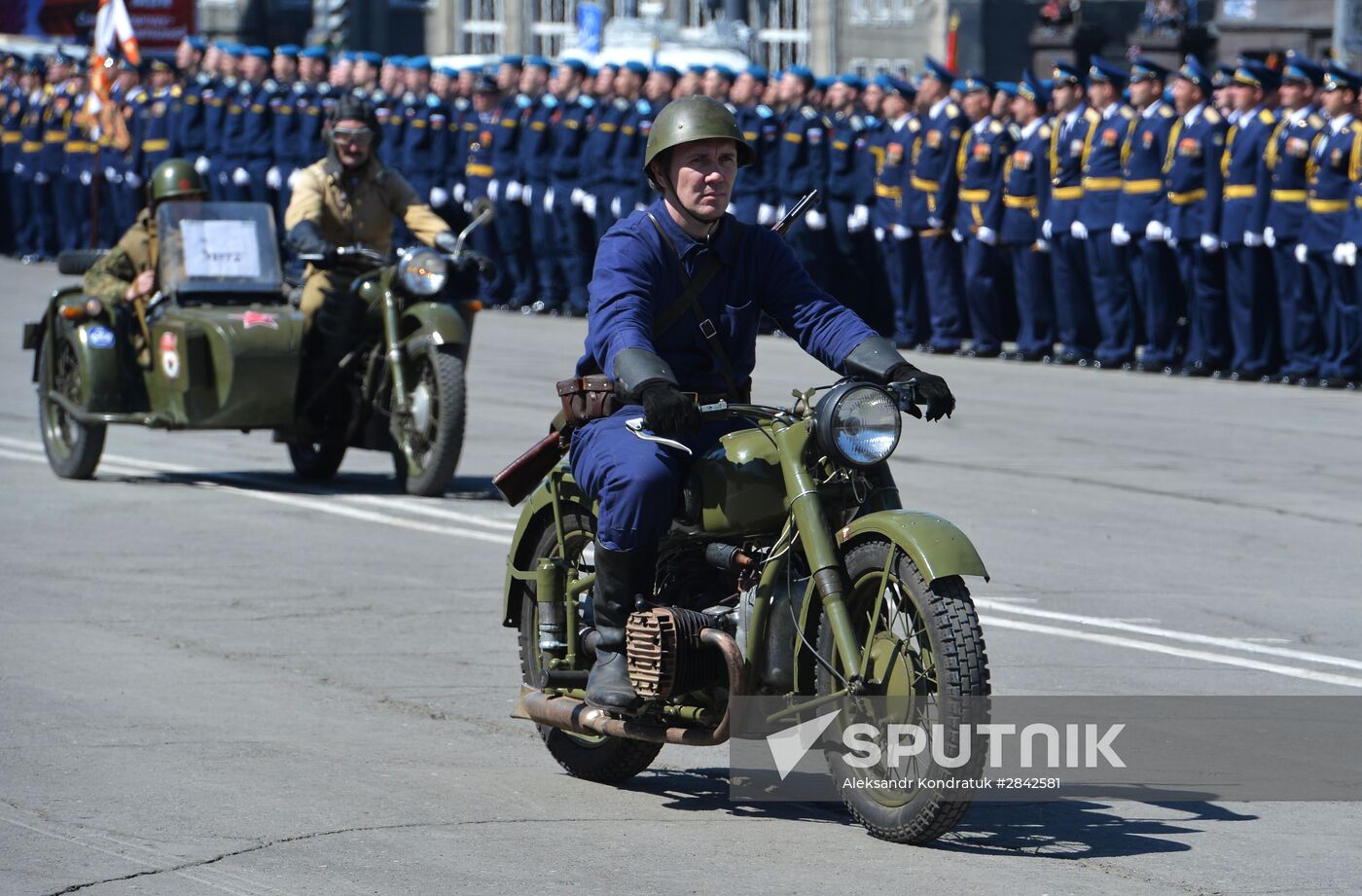 Victory Day Parade in Russian cities