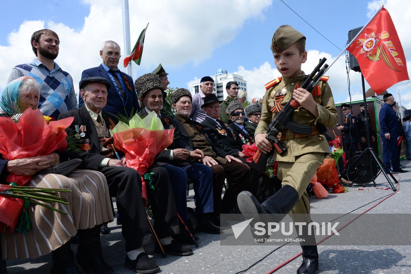 Victory Day Parade in Russian cities