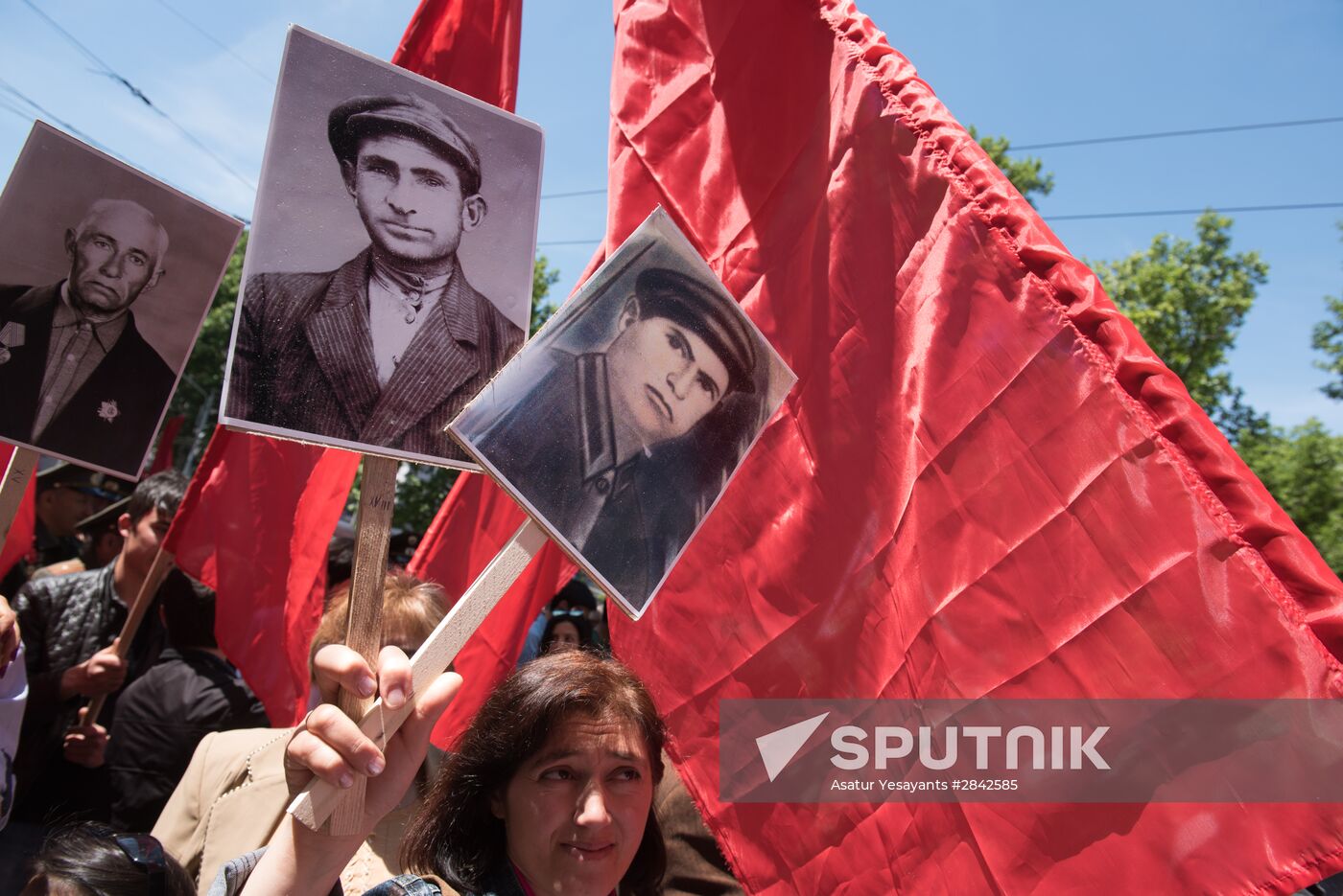 Immortal Regiment march in foreign countries