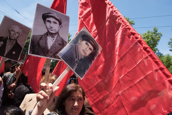 Immortal Regiment march in foreign countries