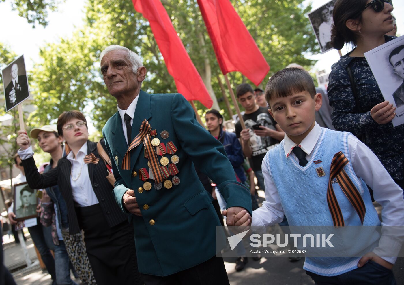 Immortal Regiment march in foreign countries