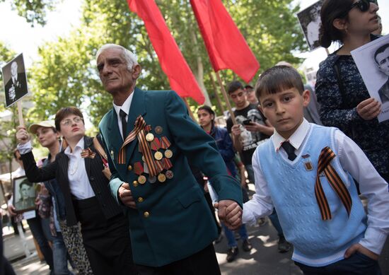 Immortal Regiment march in foreign countries