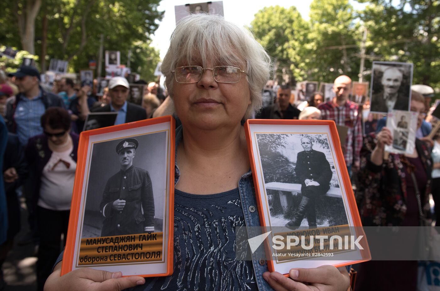 Immortal Regiment march in foreign countries