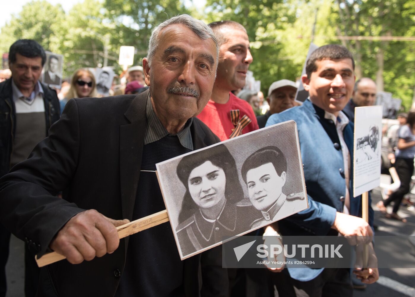 Immortal Regiment march in foreign countries