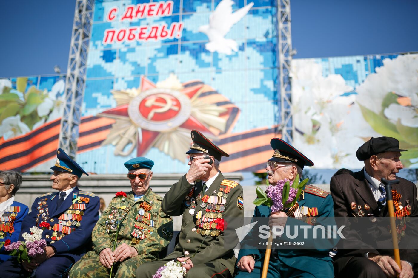 Victory Day Parade in Russian cities