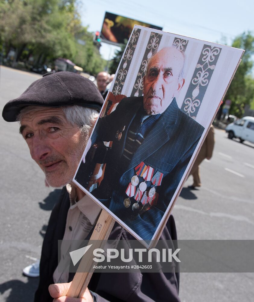 Immortal Regiment march in foreign countries