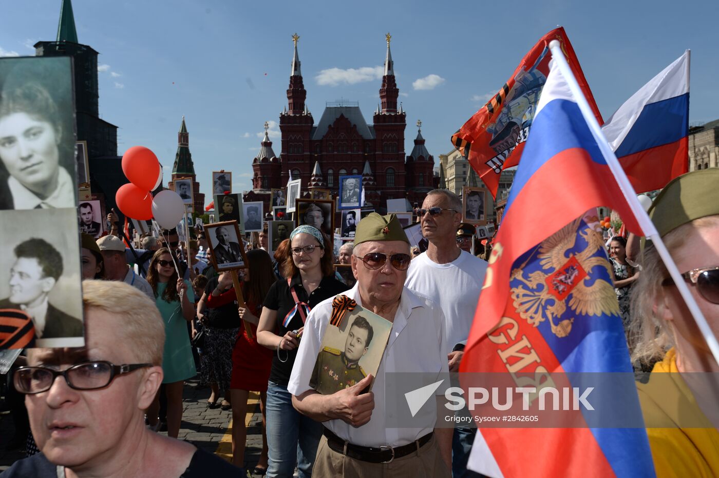 Immortal Regiment march in Moscow