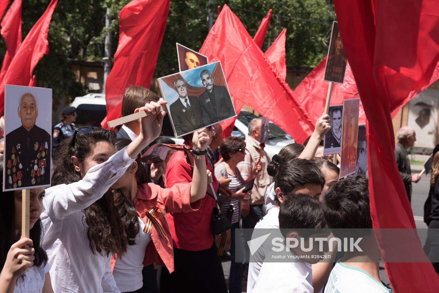 Immortal Regiment march in foreign countries