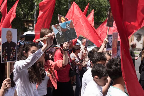 Immortal Regiment march in foreign countries