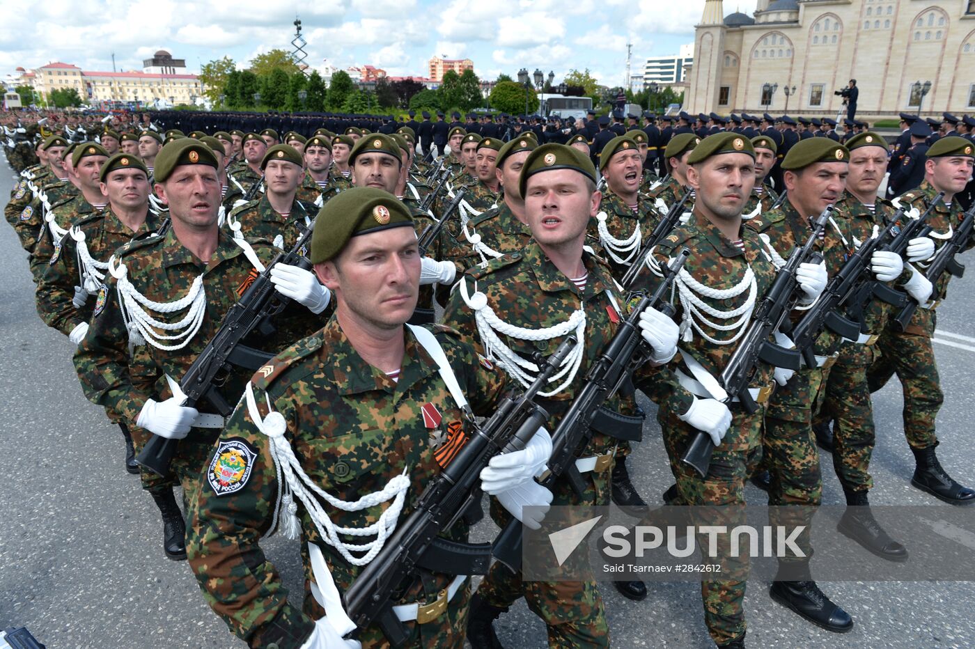 Victory Day Parade in Russian cities