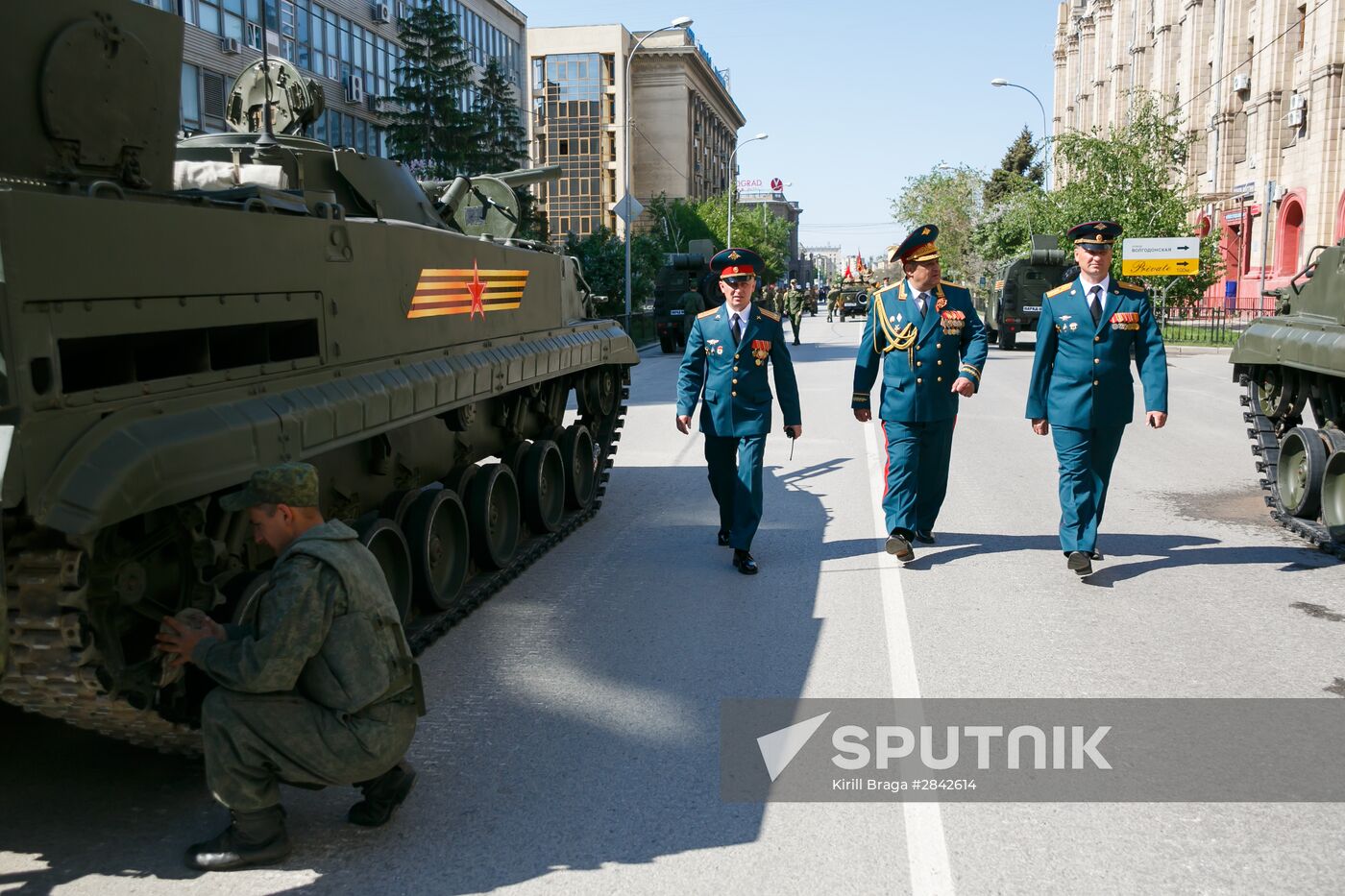 Victory Day Parade in Russian cities