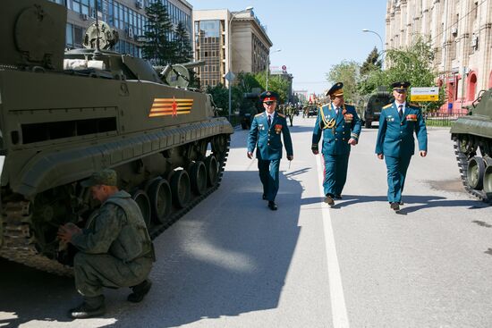 Victory Day Parade in Russian cities