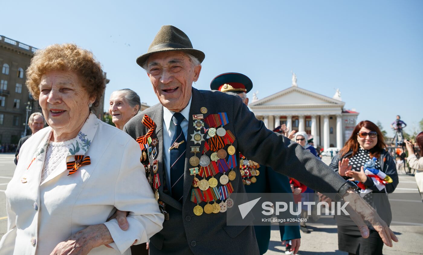 Victory Day Parade in Russian cities
