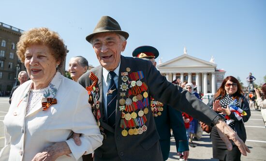Victory Day Parade in Russian cities