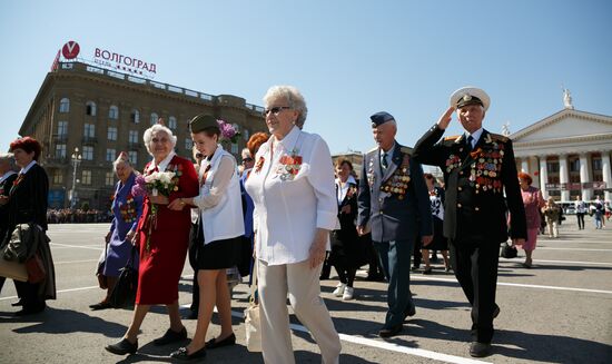 Victory Day Parade in Russian cities