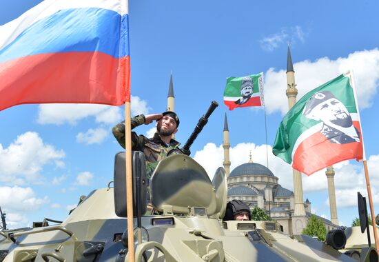 Victory Day Parade in Russian cities