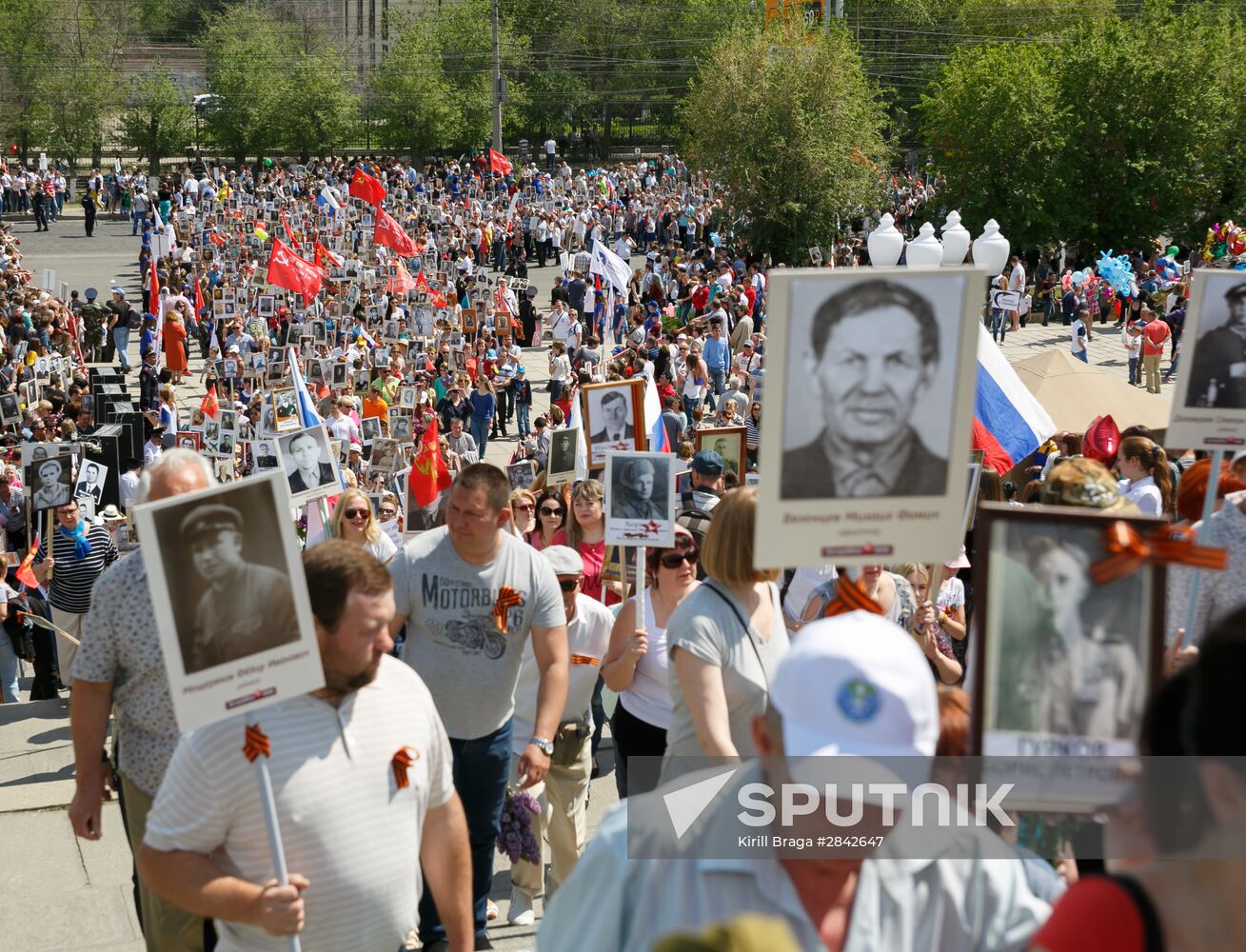 Immortal Regiment march in Russian cities