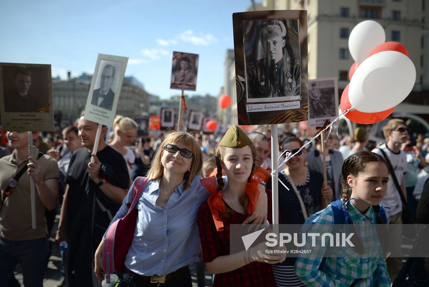 Immortal Regiment march in Moscow