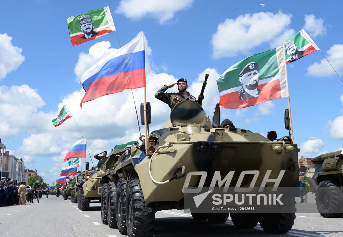 Victory Day Parade in Russian cities
