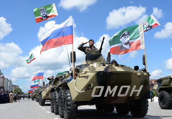 Victory Day Parade in Russian cities