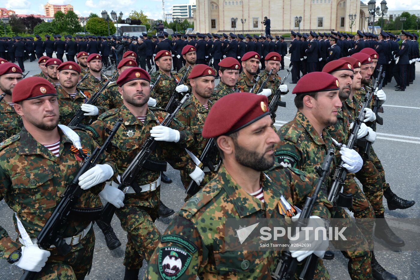 Victory Day Parade in Russian cities