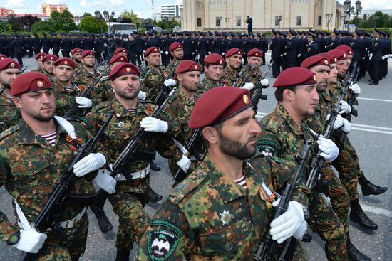 Victory Day Parade in Russian cities