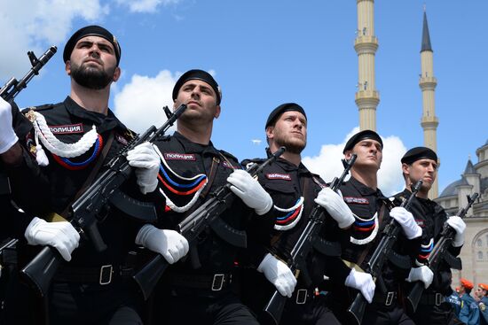 Victory Day Parade in Russian cities