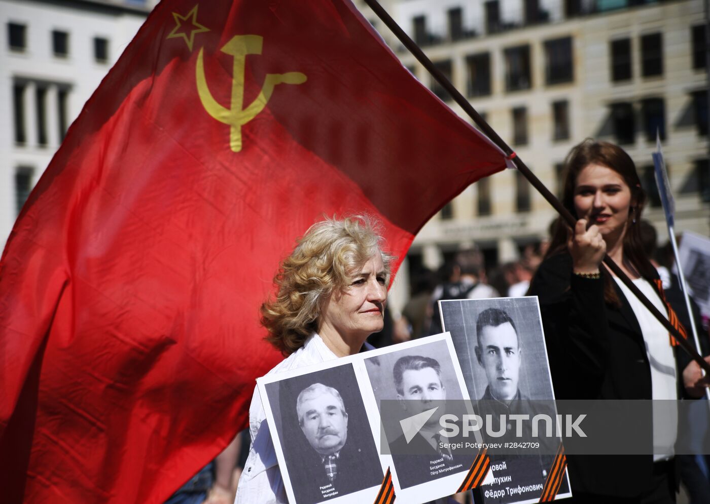 Immortal Regiment march in foreign countries