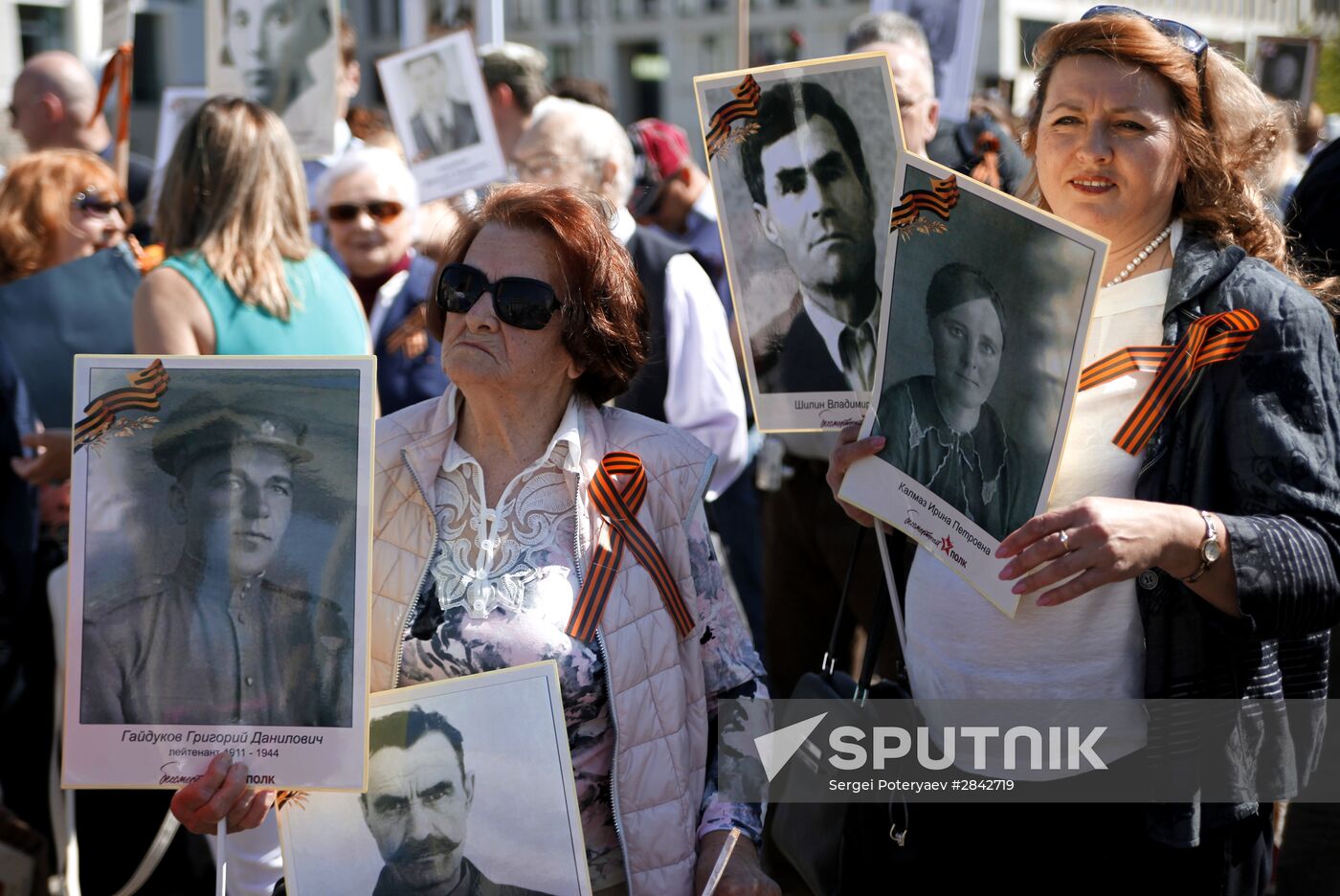 Immortal Regiment march in foreign countries
