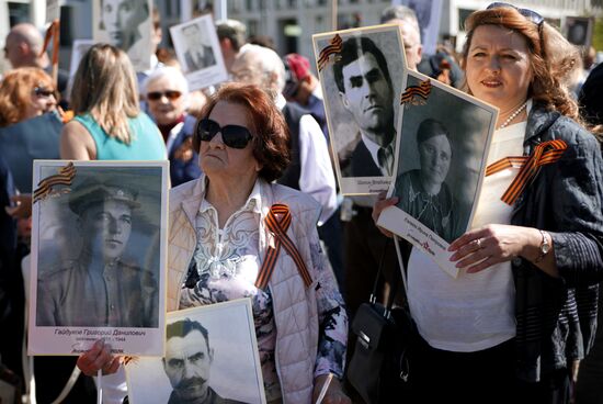 Immortal Regiment march in foreign countries