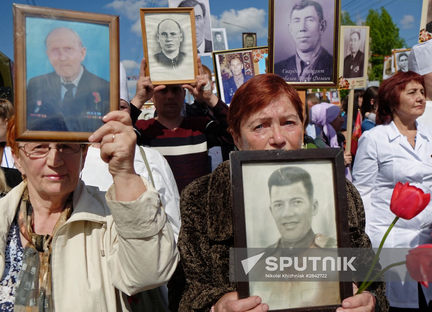 Immortal Regiment march in Russian cities